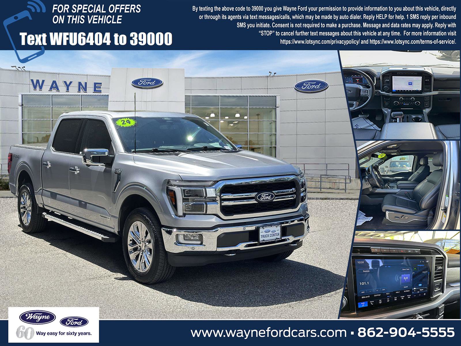 Certified 2024 Ford F150 Lariat w/ FX4 Off-Road Package