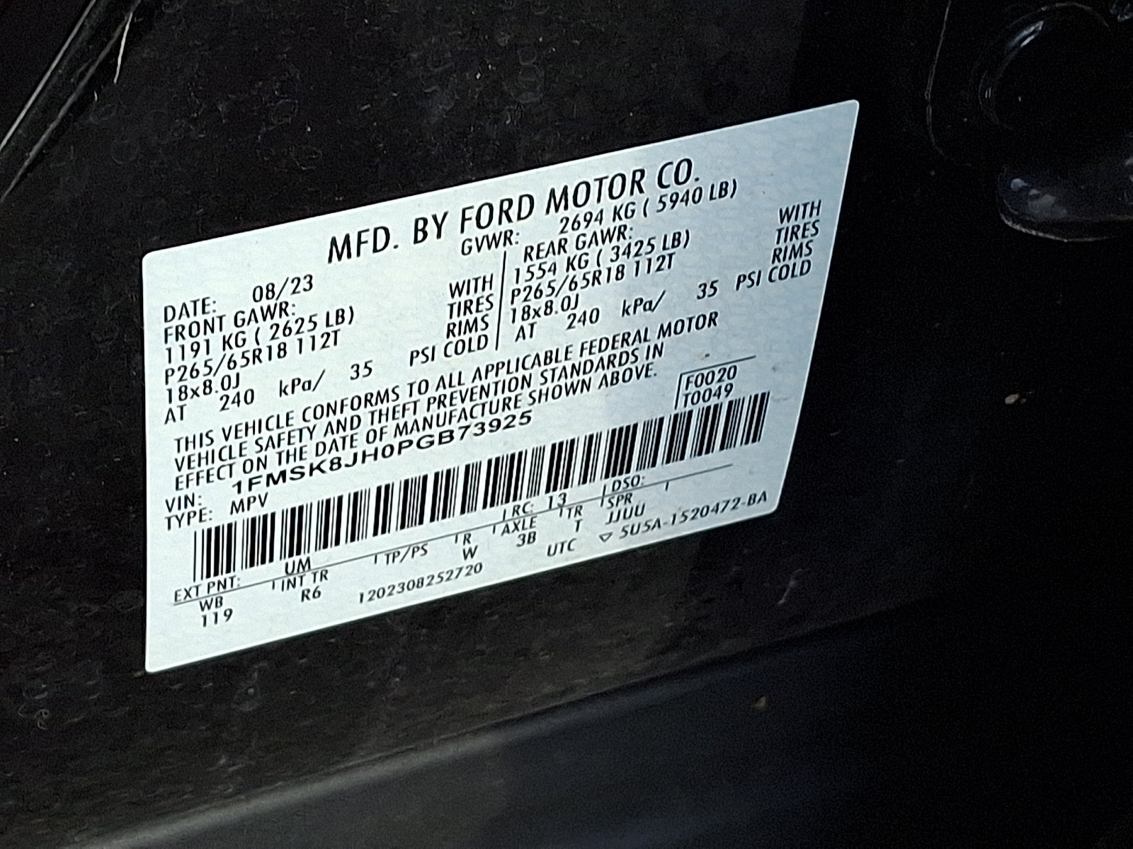 Certified 2023 Ford Explorer Timberline w/ Timberline Technology Package AWD/4WD image 30