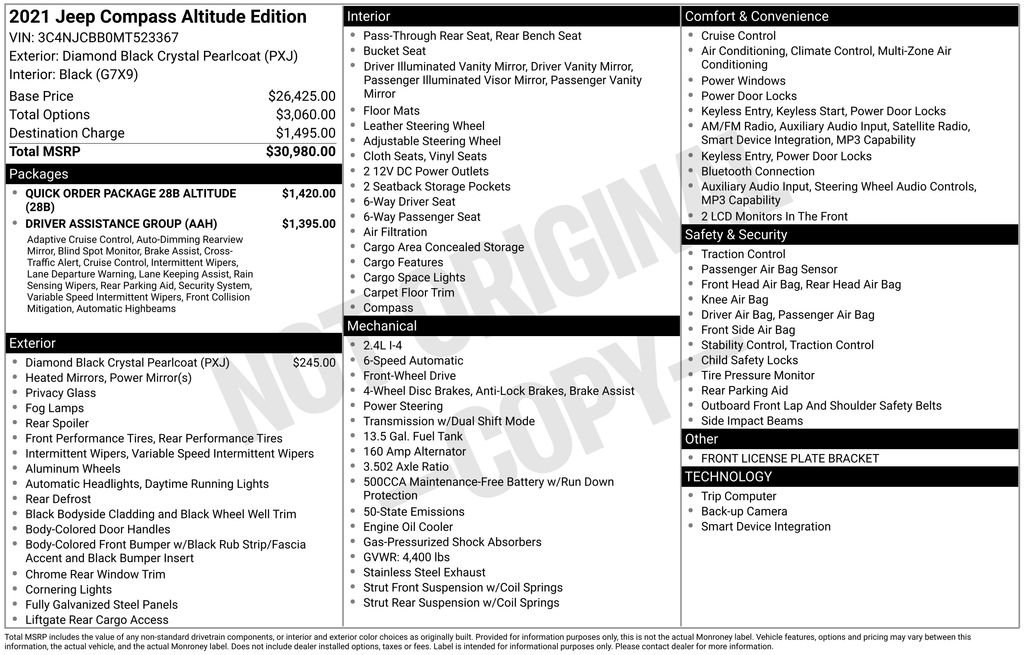 Used 2021 Jeep Compass Latitude image 3