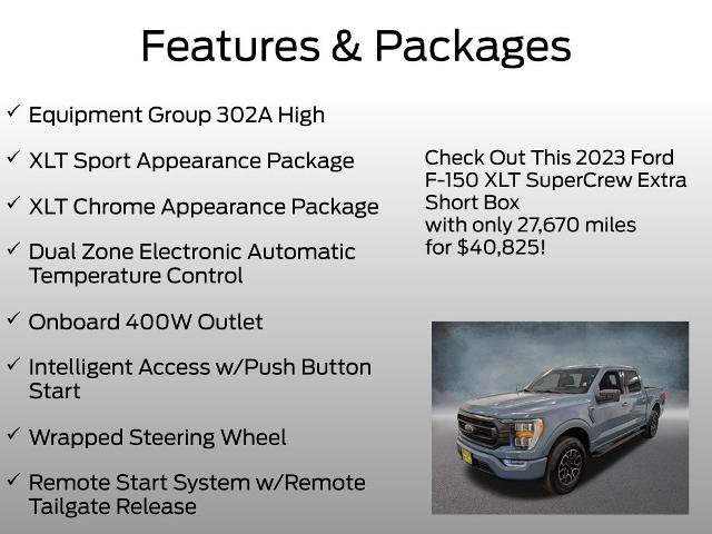 Certified 2023 Ford F150 XLT w/ Equipment Group 302A High AWD/4WD image 4
