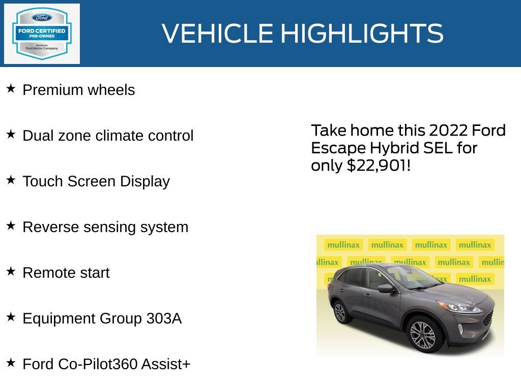 Certified 2022 Ford Escape SEL AWD/4WD image 22