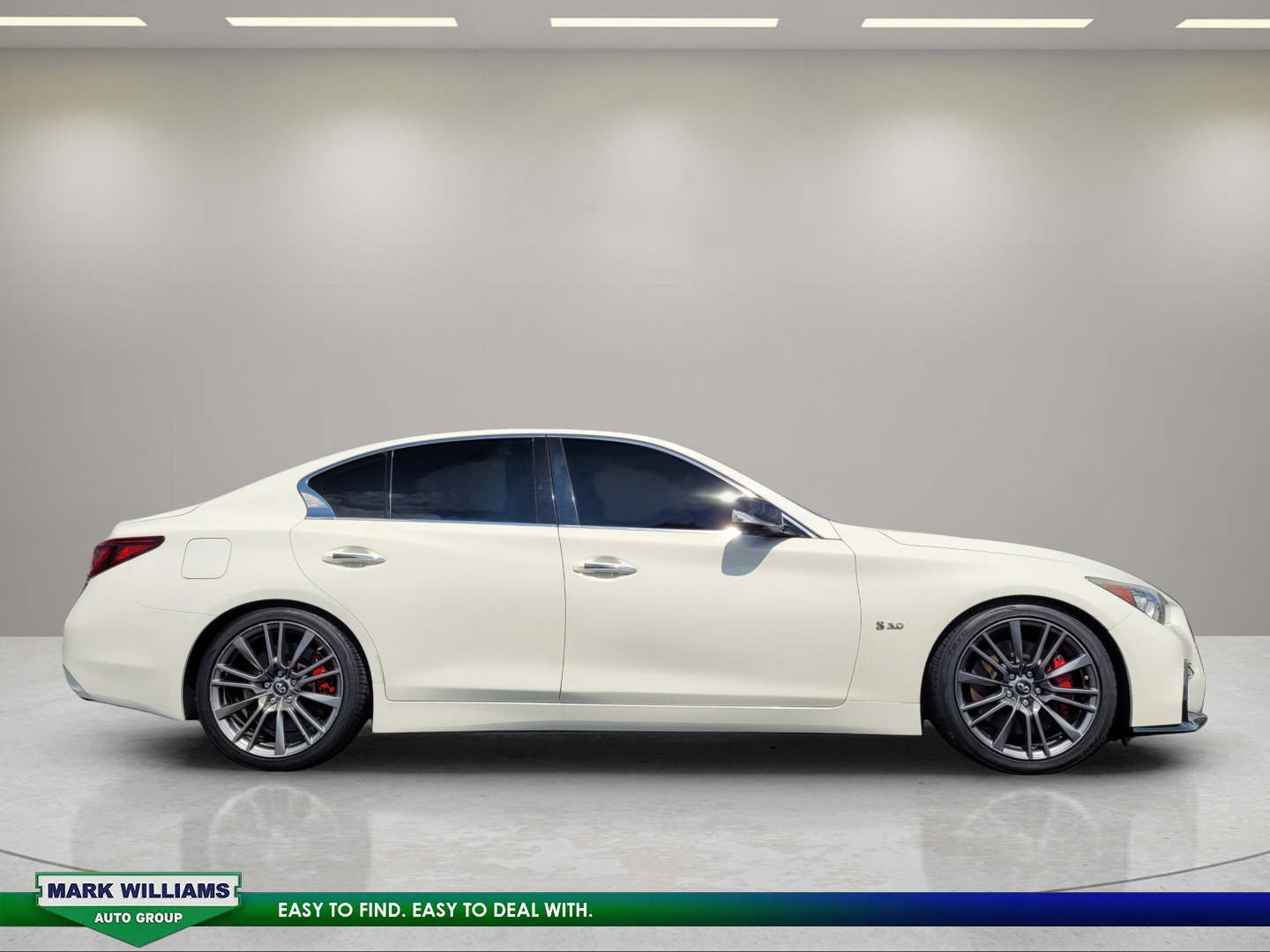Used 2018 INFINITI Q50 Red Sport 400 RWD image 2