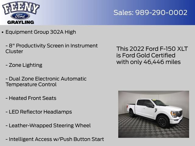 Certified 2022 Ford F150 XLT w/ Equipment Group 302A High AWD/4WD image 14