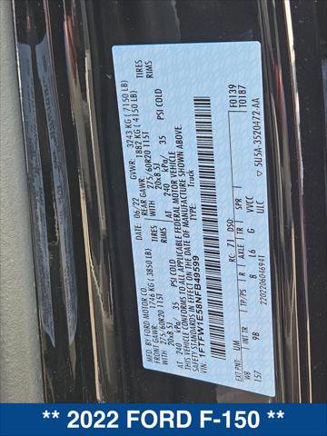 Certified 2022 Ford F150 Platinum w/ Equipment Group 701A High image 30