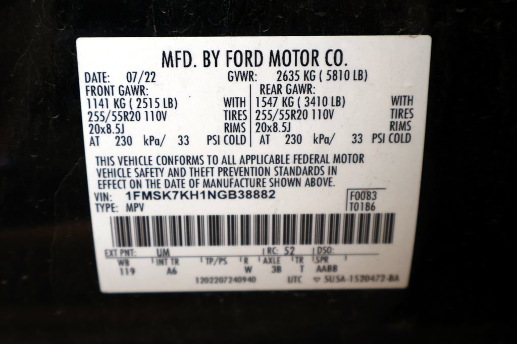 Certified 2022 Ford Explorer ST-Line w/ Class IV Trailer Tow Package RWD image 43