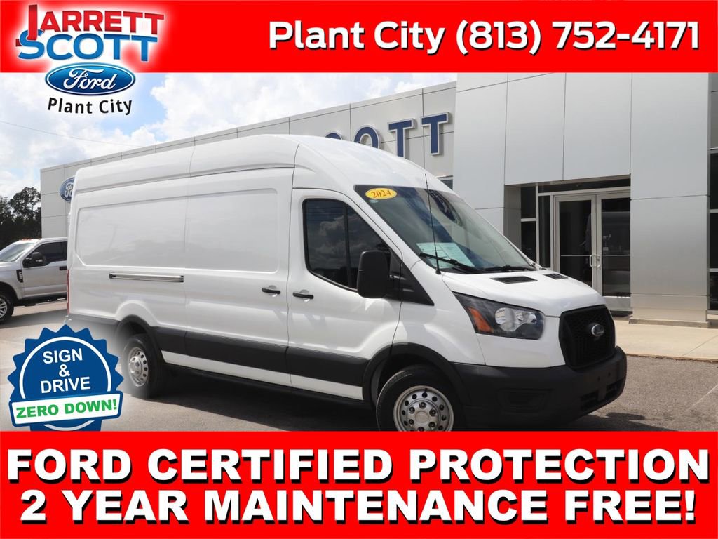 Certified 2024 Ford Transit 250 148 High Roof Extended AWD w/ Load Area Protection Package image 1