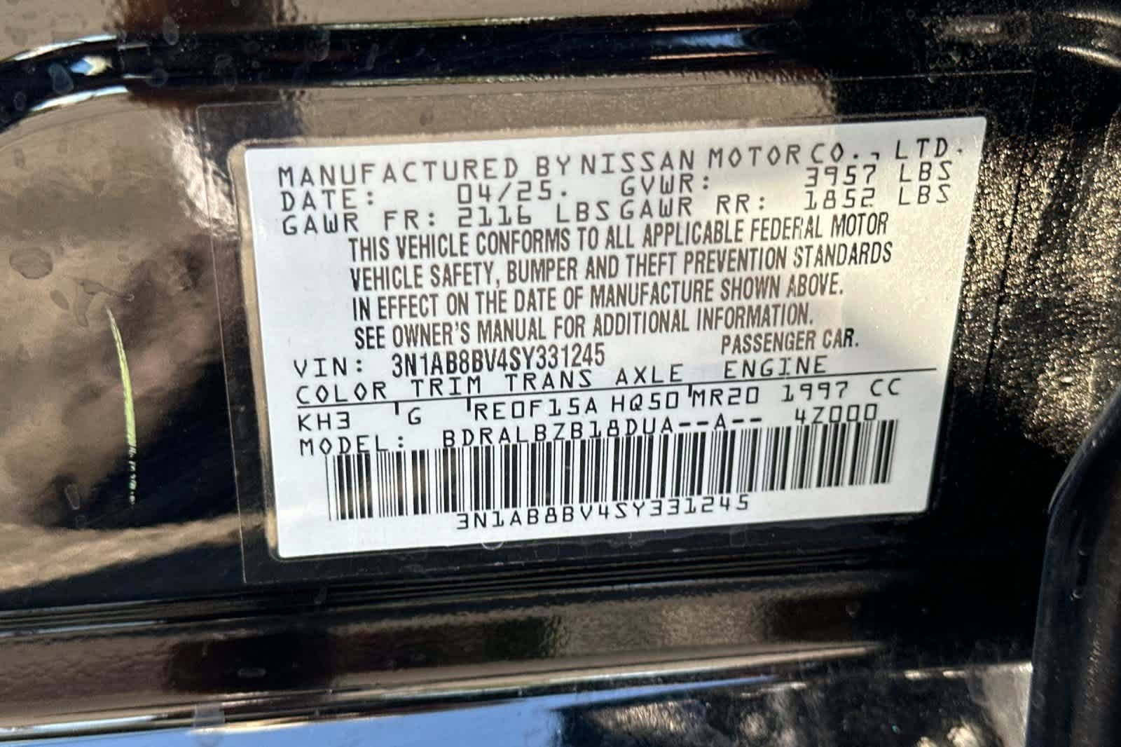 Used 2025 Nissan Sentra S FWD image 27