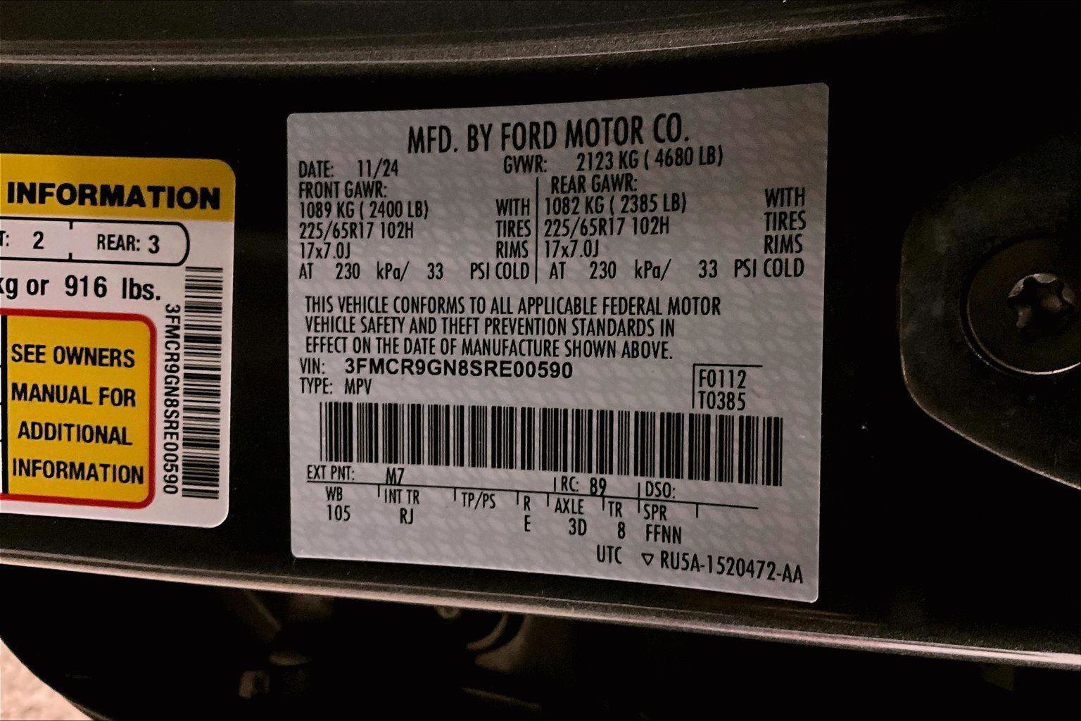 Certified 2025 Ford Bronco Sport Heritage w/ Convenience Package image 32