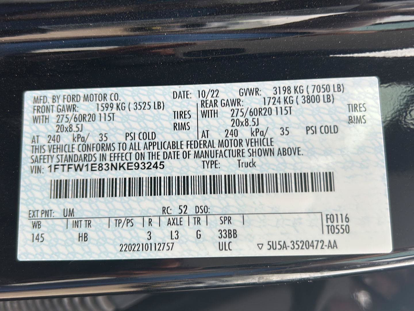 Certified 2022 Ford F150 Lariat AWD/4WD image 34