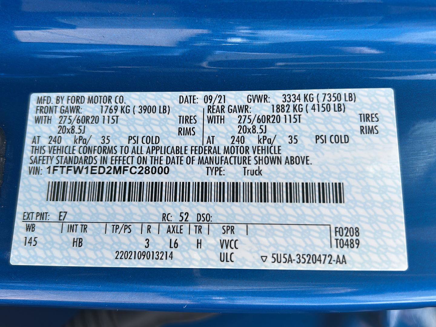 Certified 2021 Ford F150 Lariat w/ Max Trailer Tow Package AWD/4WD image 36