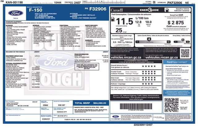 Certified 2023 Ford F150 Lariat w/ Equipment Group 502A High AWD/4WD image 23