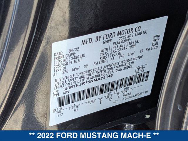 Certified 2022 Ford Mustang Mach-E Premium RWD image 24