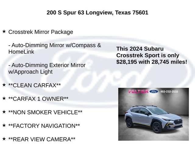 Used 2024 Subaru Crosstrek 2.5i Sport AWD/4WD image 5
