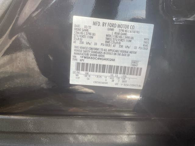 Certified 2022 Ford Explorer ST w/ Equipment Group 401A image 19