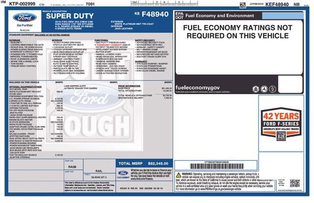 Certified 2019 Ford F350 King Ranch w/ King Ranch Ultimate Package image 27