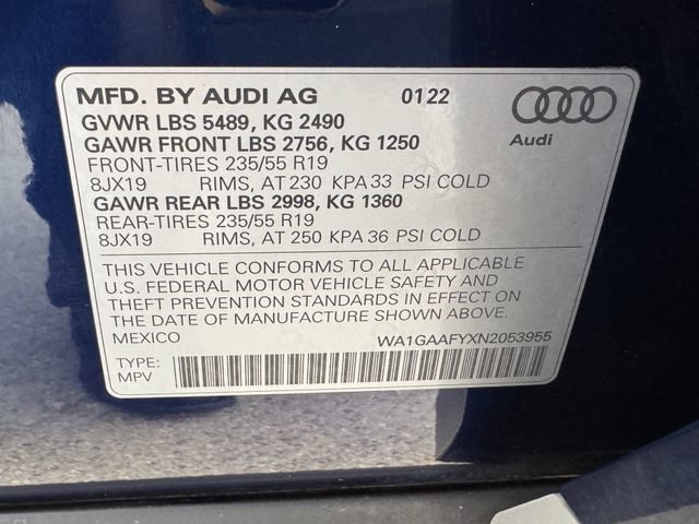 Used 2022 Audi Q5 2.0T Premium w/ Convenience Package AWD/4WD image 29