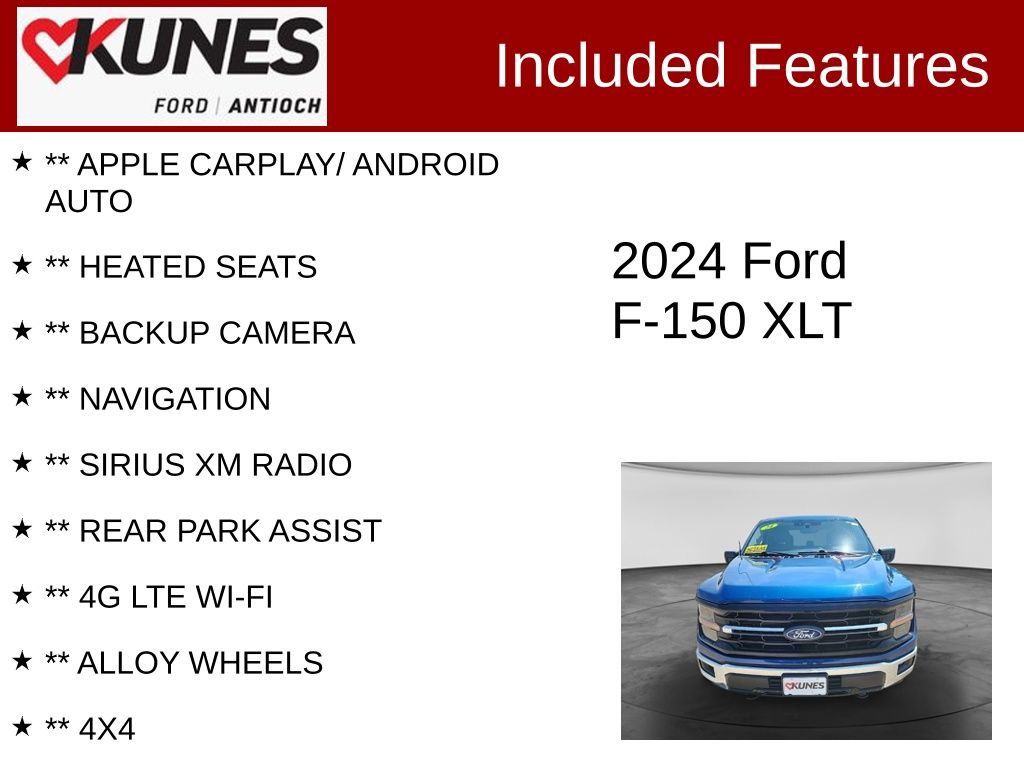 Certified 2024 Ford F150 XLT AWD/4WD image 3