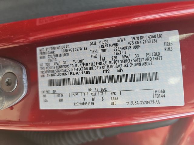 Certified 2024 Ford Escape ST-Line w/ Cold Weather Package image 33