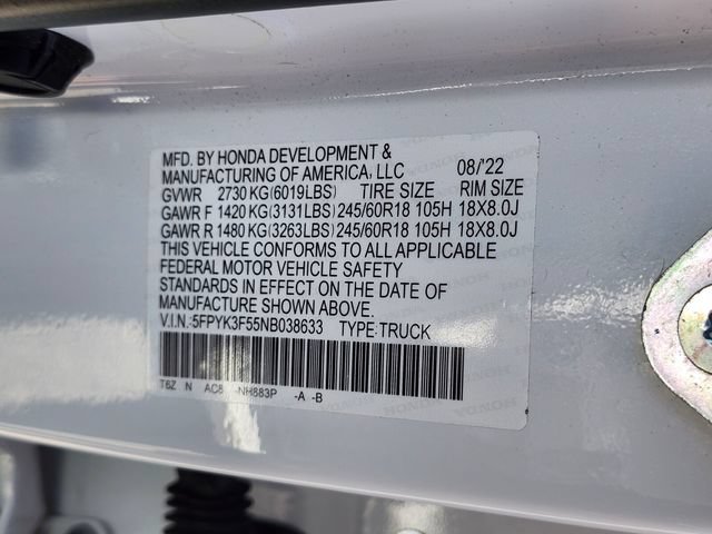 Used 2022 Honda Ridgeline RTL image 32