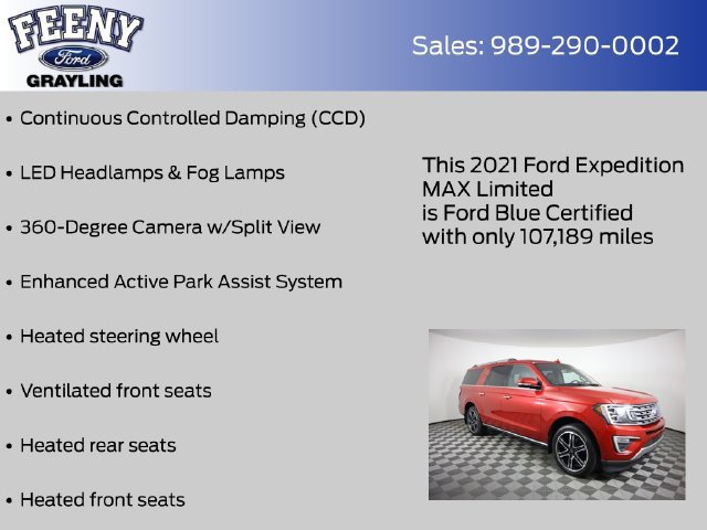 Certified 2021 Ford Expedition Max Limited AWD/4WD image 24