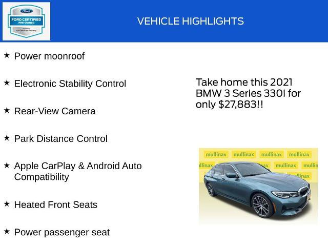 Used 2021 BMW 330i Sedan w/ Convenience Package RWD image 19