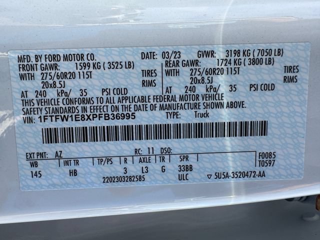 Certified 2023 Ford F150 Lariat w/ Equipment Group 502A High AWD/4WD image 32