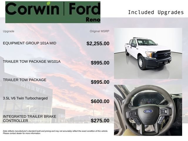 Certified 2018 Ford F150 XL w/ Equipment Group 101A Mid AWD/4WD image 3