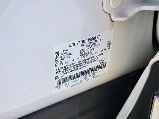 Certified 2022 Ford Explorer XLT w/ Equipment Group 202A AWD/4WD image 36