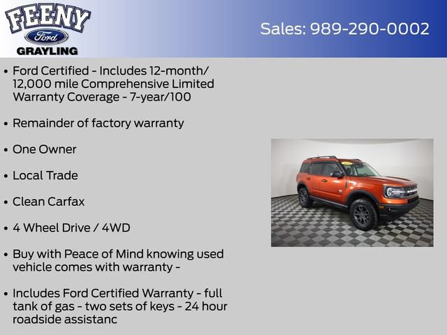 Certified 2024 Ford Bronco Sport Big Bend w/ Convenience Package AWD/4WD image 4