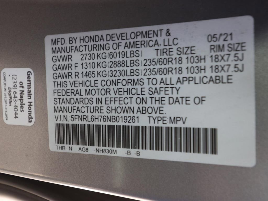 Used 2022 Honda Odyssey EX-L image 28