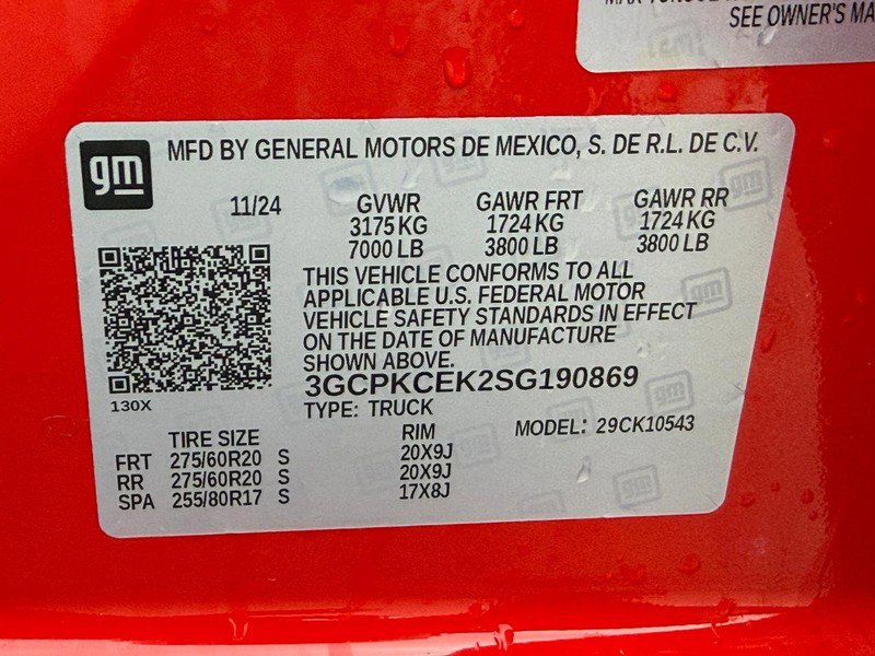 Used 2025 Chevrolet Silverado 1500 Custom Trail Boss w/ Turbomax Blackout Package image 24