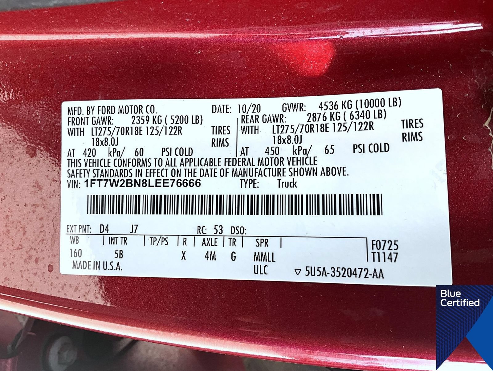 Certified 2020 Ford F250 Lariat w/ Lariat Ultimate Package AWD/4WD image 27