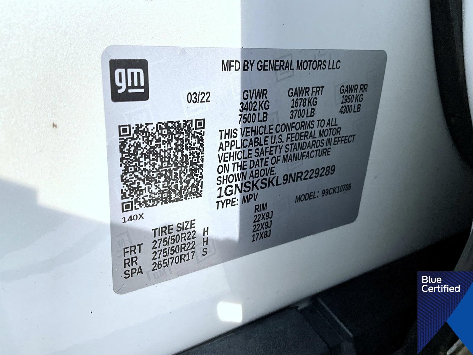 Used 2022 Chevrolet Tahoe Premier AWD/4WD image 32