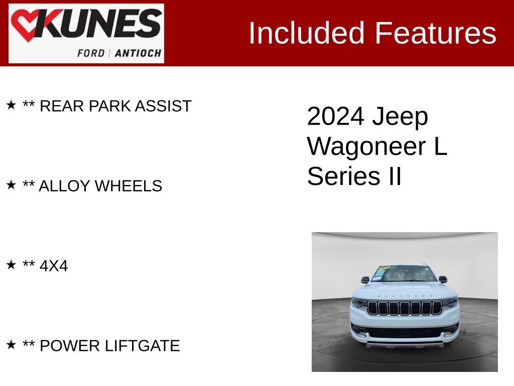 Used 2024 Jeep Wagoneer L Series II w/ Flexible Seating Group AWD/4WD image 4