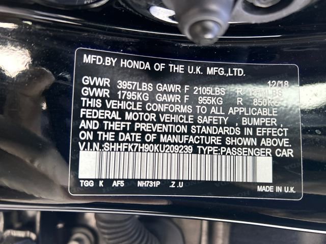 Used 2019 Honda Civic Sport Touring image 31