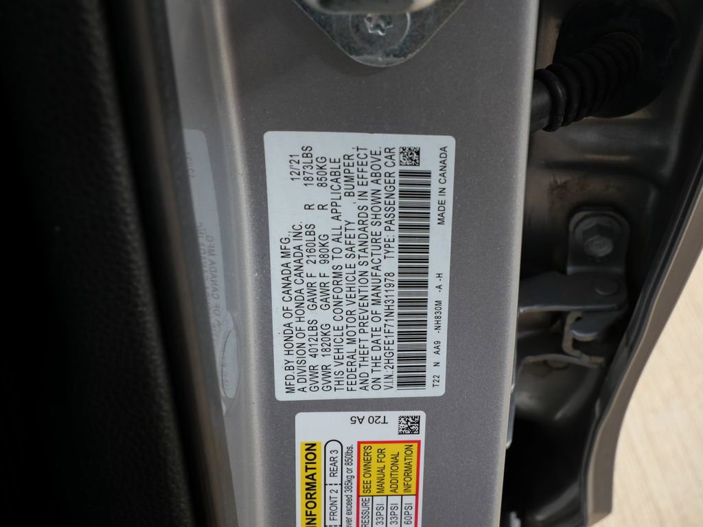 Used 2022 Honda Civic EX image 27