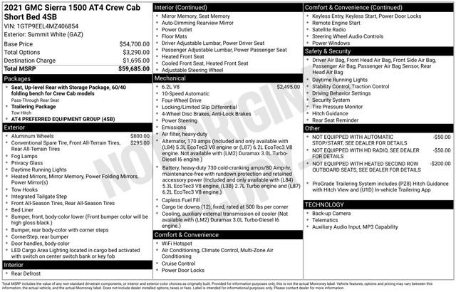 Used 2021 GMC Sierra 1500 AT4 AWD/4WD image 4