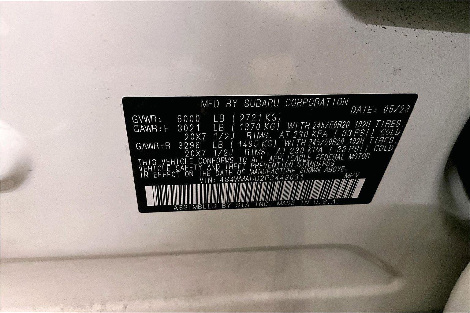 Used 2023 Subaru Ascent Limited w/ Technology Package image 34