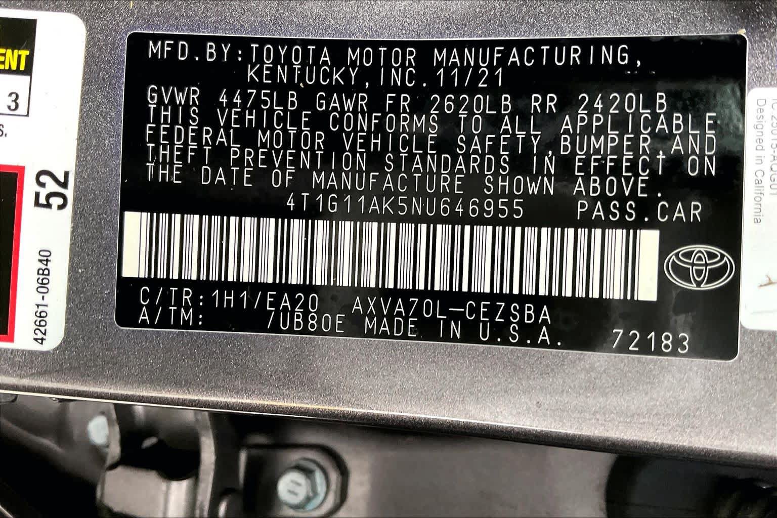 Used 2022 Toyota Camry SE FWD image 33