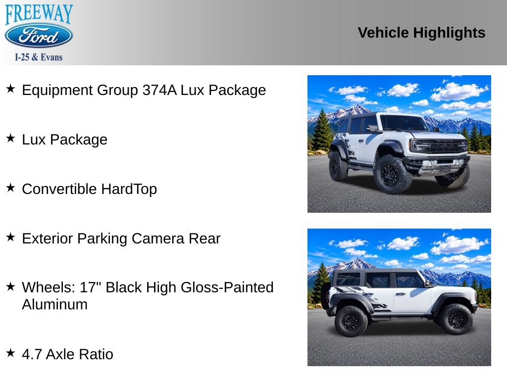 Certified 2023 Ford Bronco Raptor AWD/4WD image 4