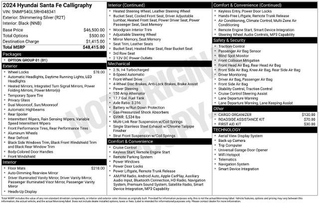 Used 2024 Hyundai Santa Fe Calligraphy FWD image 17