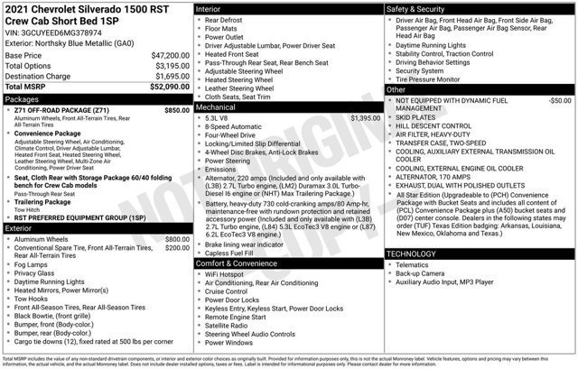 Used 2021 Chevrolet Silverado 1500 RST w/ Z71 Off-Road Package image 6