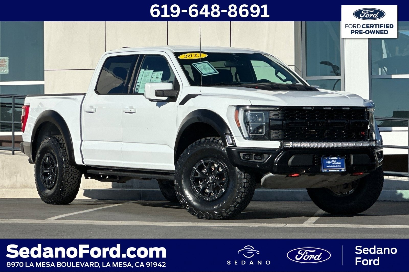 Certified 2023 Ford F150 Raptor w/ Equipment Group 802A Raptor R