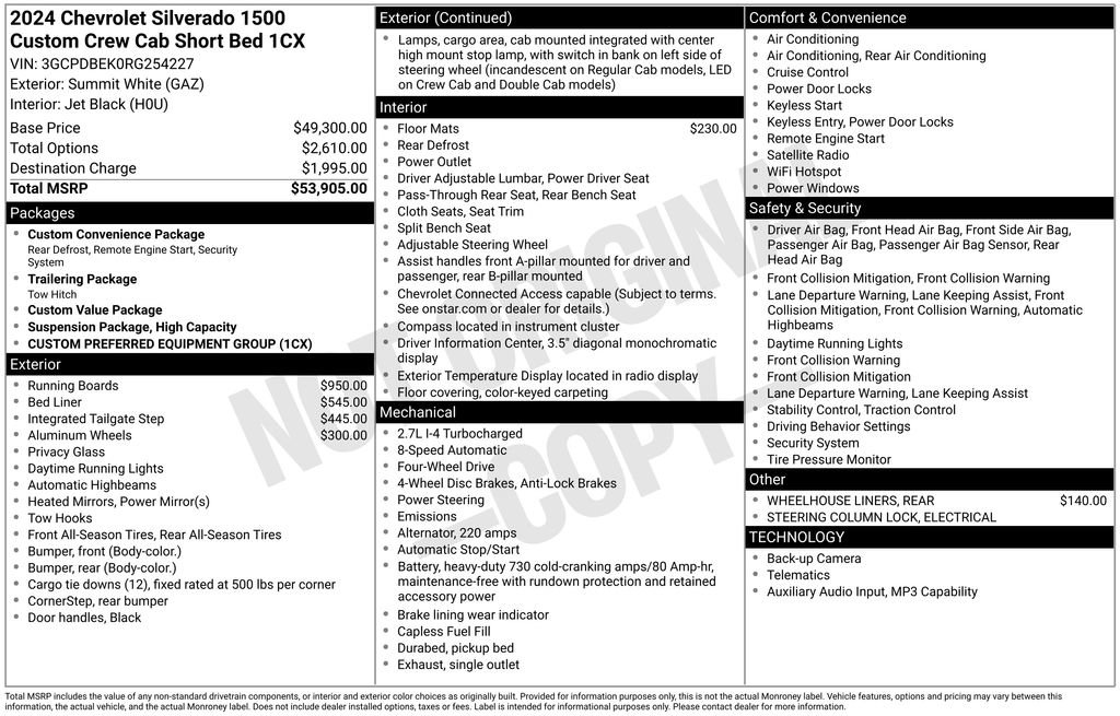 Used 2024 Chevrolet Silverado 1500 Custom AWD/4WD image 27