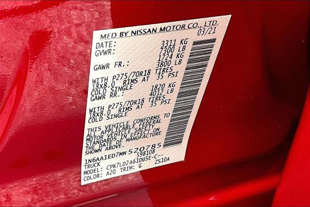 Used 2021 Nissan Titan PRO-4X w/ Pro-4x Utility Package image 39