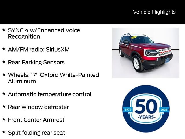 Certified 2025 Ford Bronco Sport Heritage AWD/4WD image 11