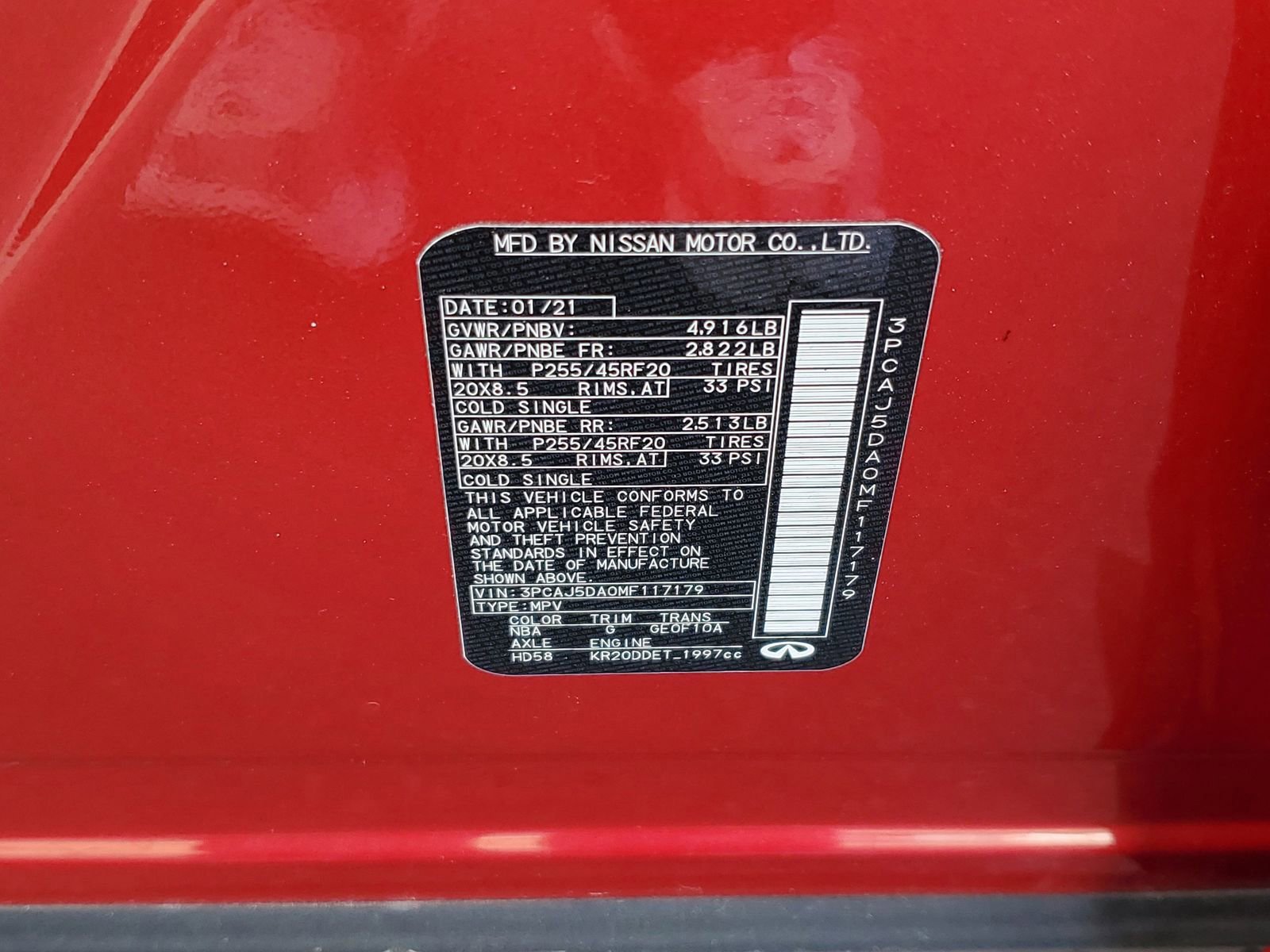 Used 2021 INFINITI QX50 Autograph image 32