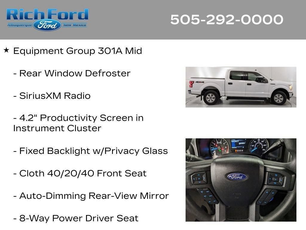 Certified 2020 Ford F150 XLT w/ Equipment Group 301A Mid AWD/4WD image 47