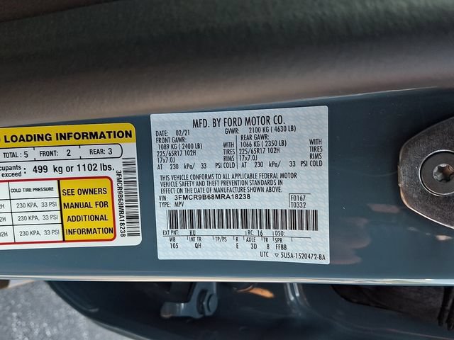 Certified 2021 Ford Bronco Sport Big Bend AWD/4WD image 28