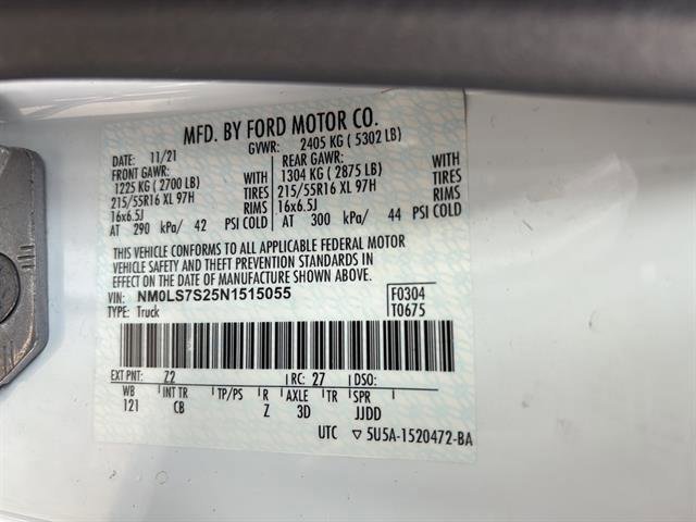 Certified 2022 Ford Transit Connect XL image 20